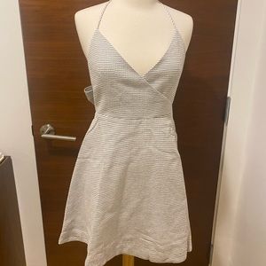 Casa Raki Seersucker Mini Dress